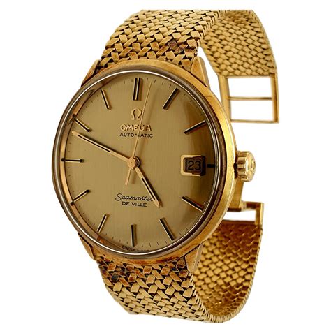 omega 18 karat gold watch|omega 18k gold watch price.